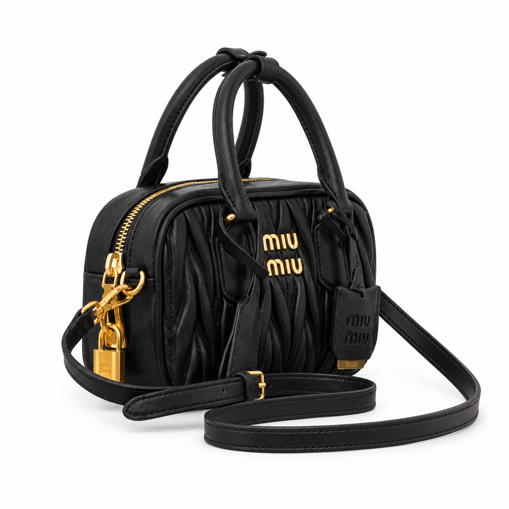 Miu Miu Small Leather Shoulder Bag 19cm