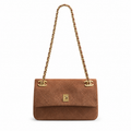 Chanel Classic Quilted Suede CC Chain Flap