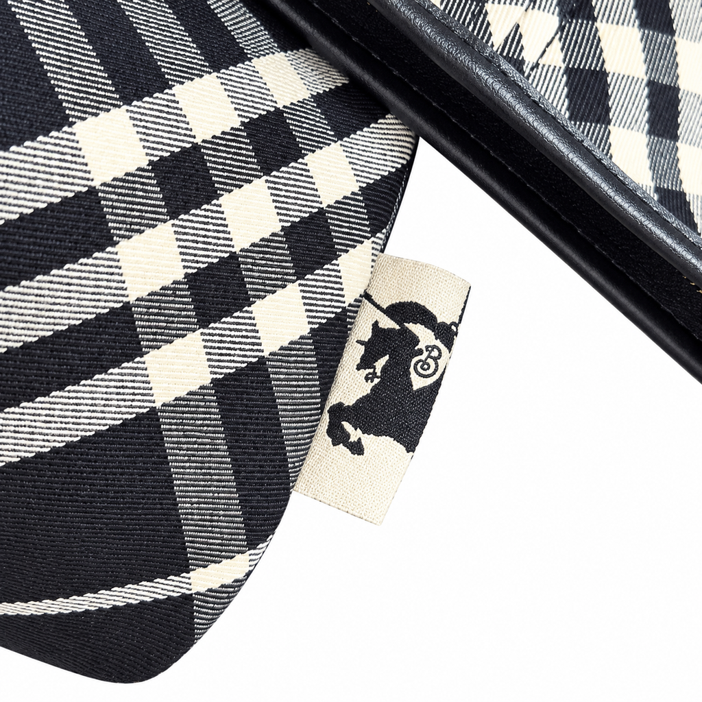 Burberry Heritage Check Tote with Matching Pouch