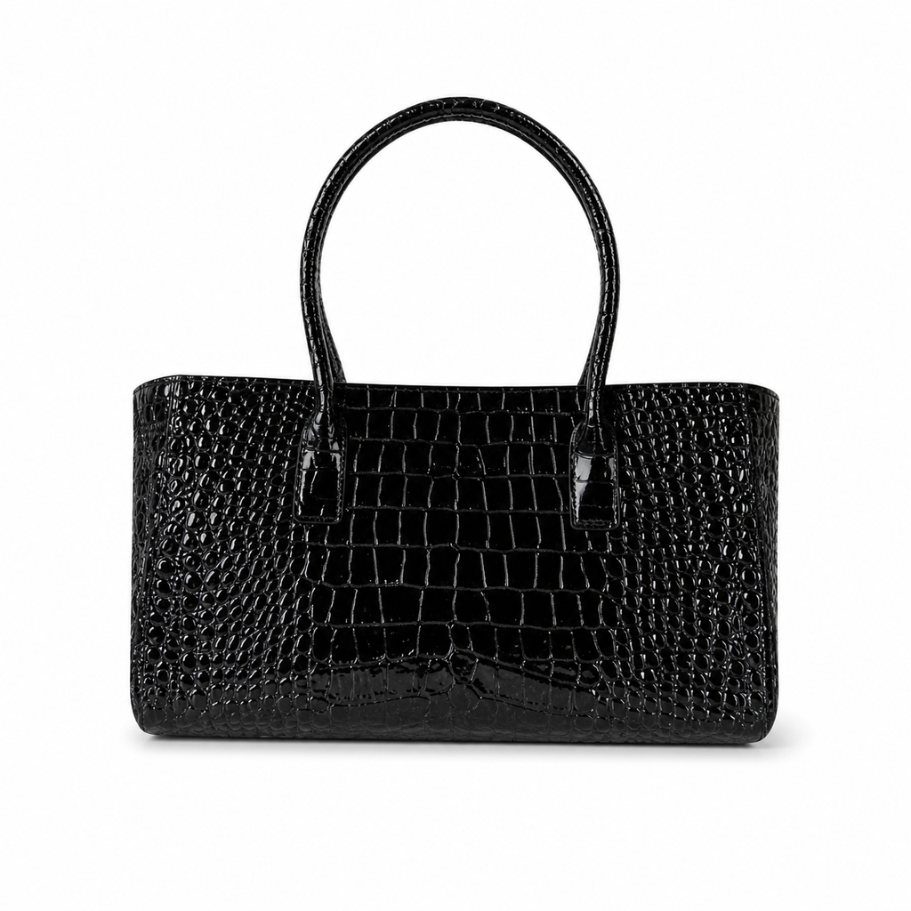 Chanel Executive Tote Black Croc-Embossed Gold Hardware