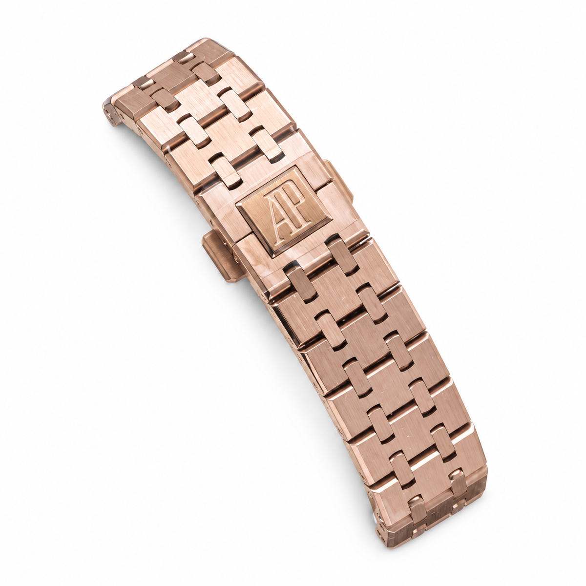 Audemars Piguet Royal Oak Automatic Rose Gold Diamond Bezel Coral Pink
