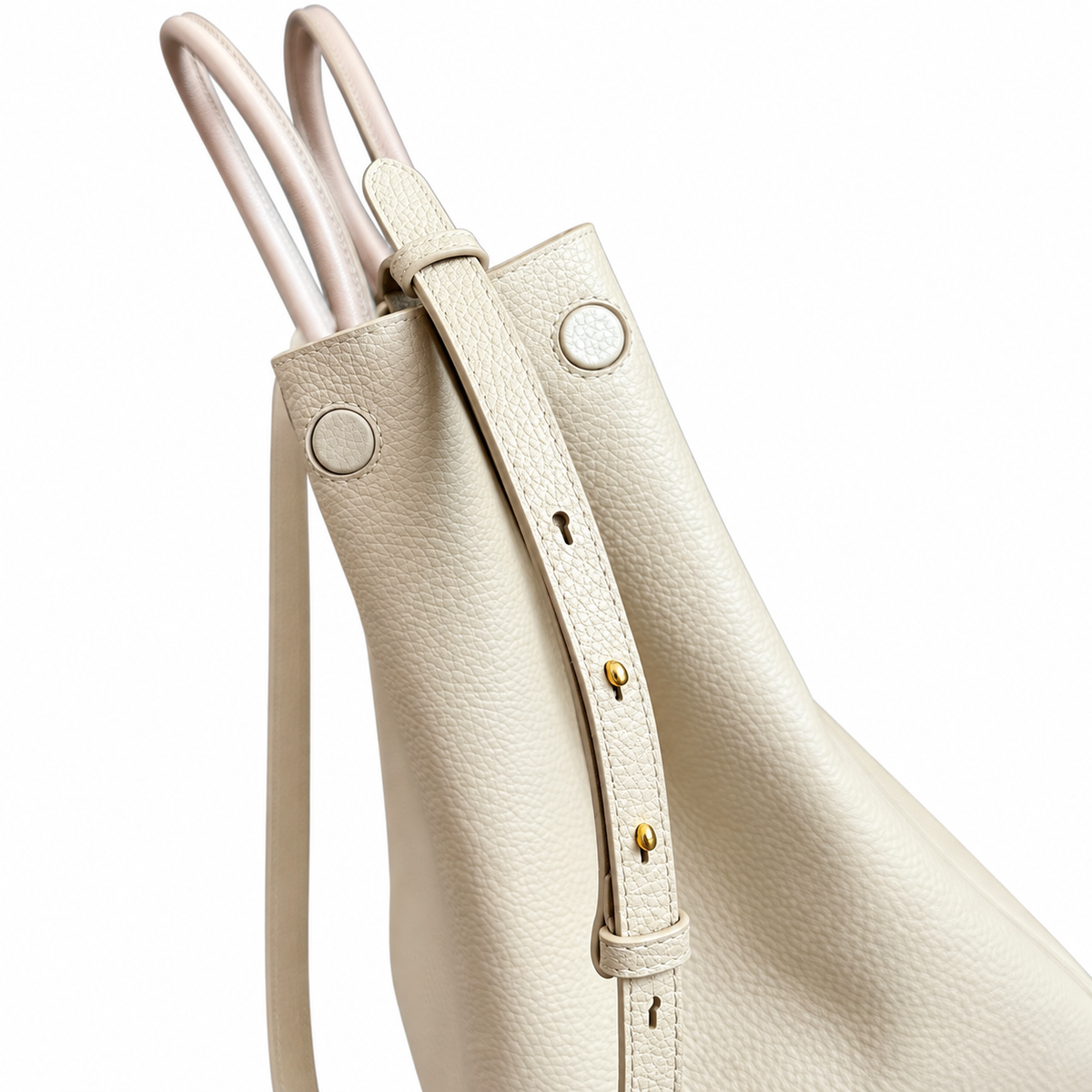 Burberry Cream Poise Textured Tote Bag