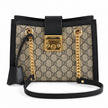 Gucci Padlock Small GG Supreme Shoulder Bag Black