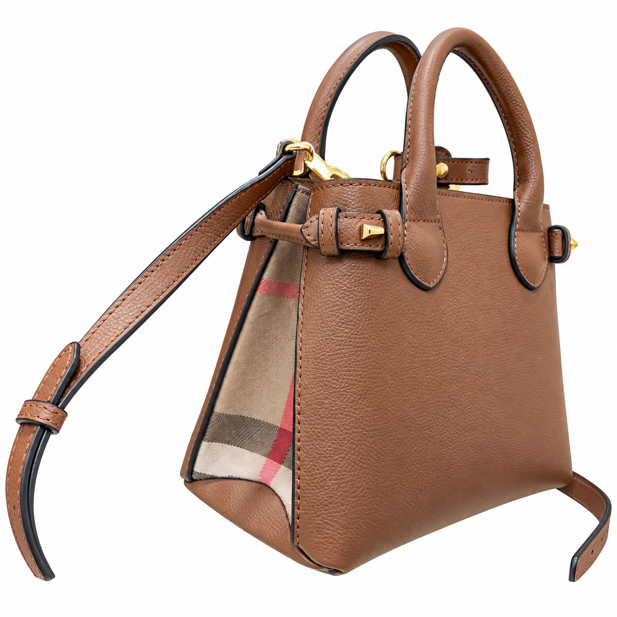 Burberry Warm Tan Grace Top Handle Bag