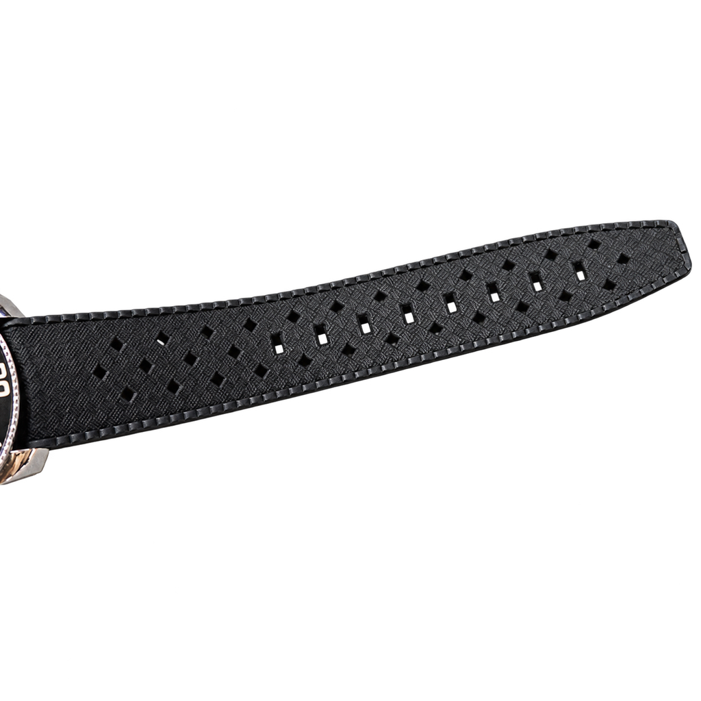 Blancpain Fifty Fathoms Black Dial Vintage Gold Indices Rubber Diver Watch