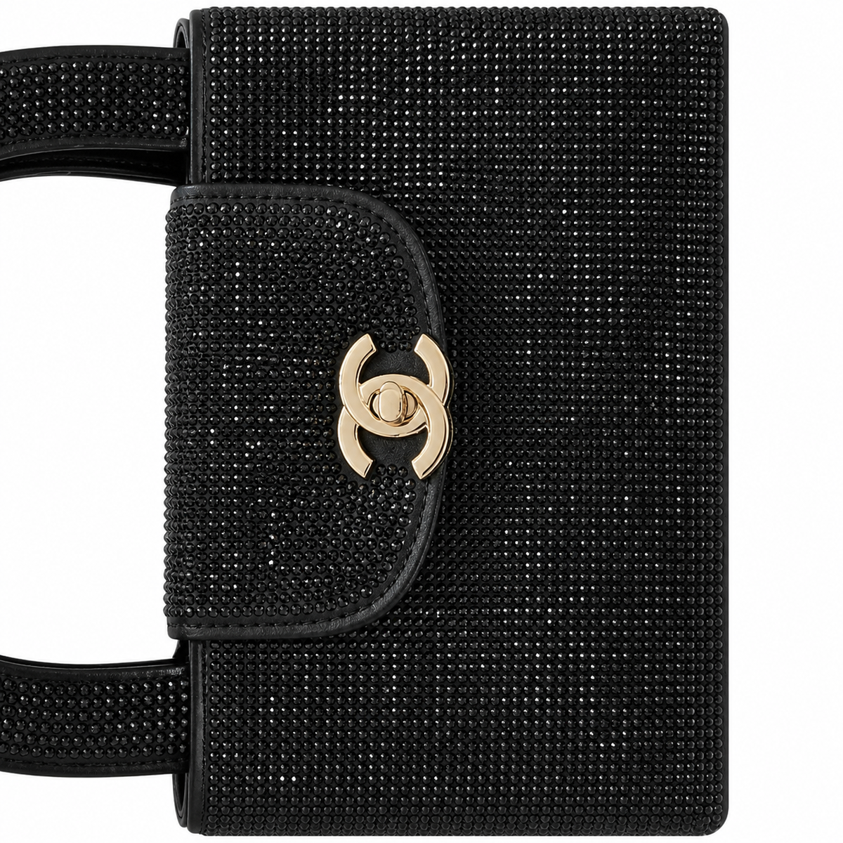 Chanel Crystal-Embellished Mini Shopping Bag