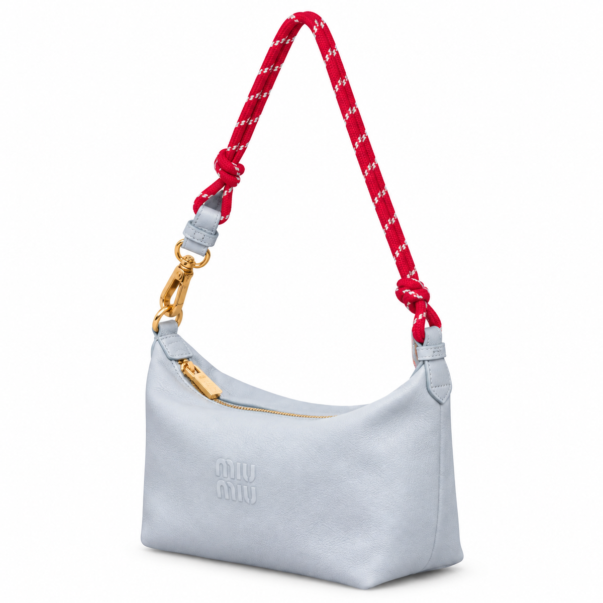 Miu Miu Leather Shoulder Bag 18.5 × 14 cm