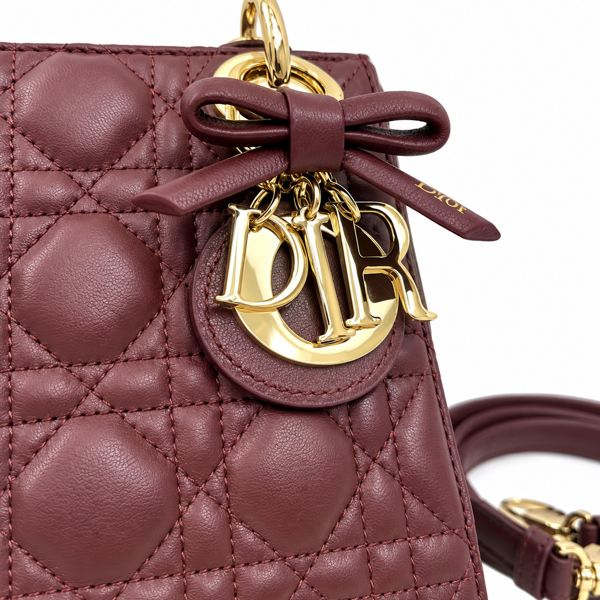 Dior Cannage Quilted Everyday Shoulder Bag 17cm