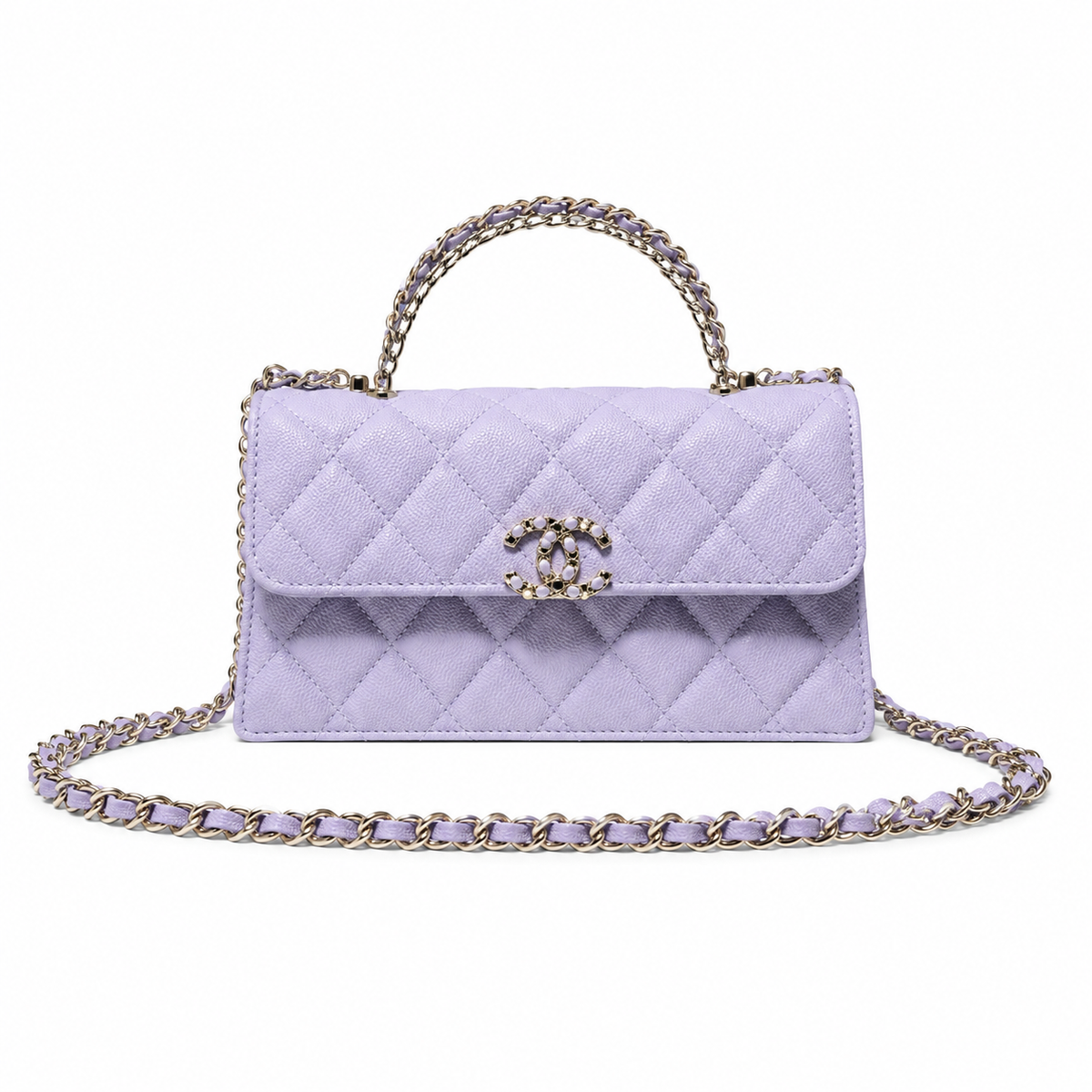 Chanel Quilted Leather Sculpted Flap Crossbody Bag
