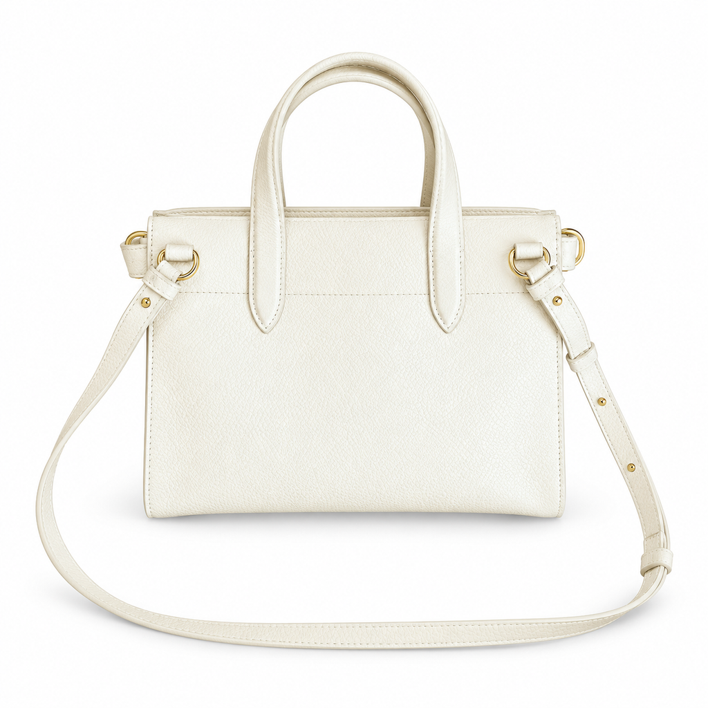Burberry Ivory Top Handle Tote