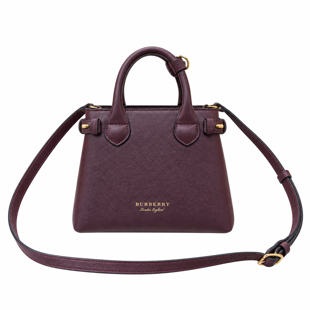 Burberry Burgundy Reverie Top Handle Bag