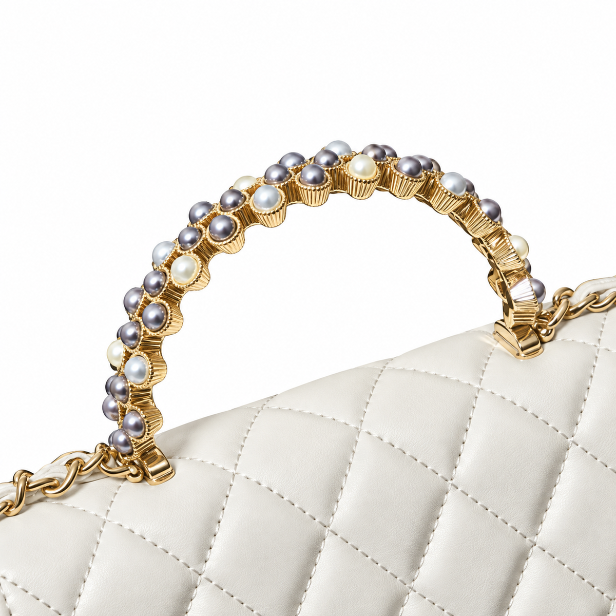 Chanel Quilted Leather Small Square Chain Crossbody