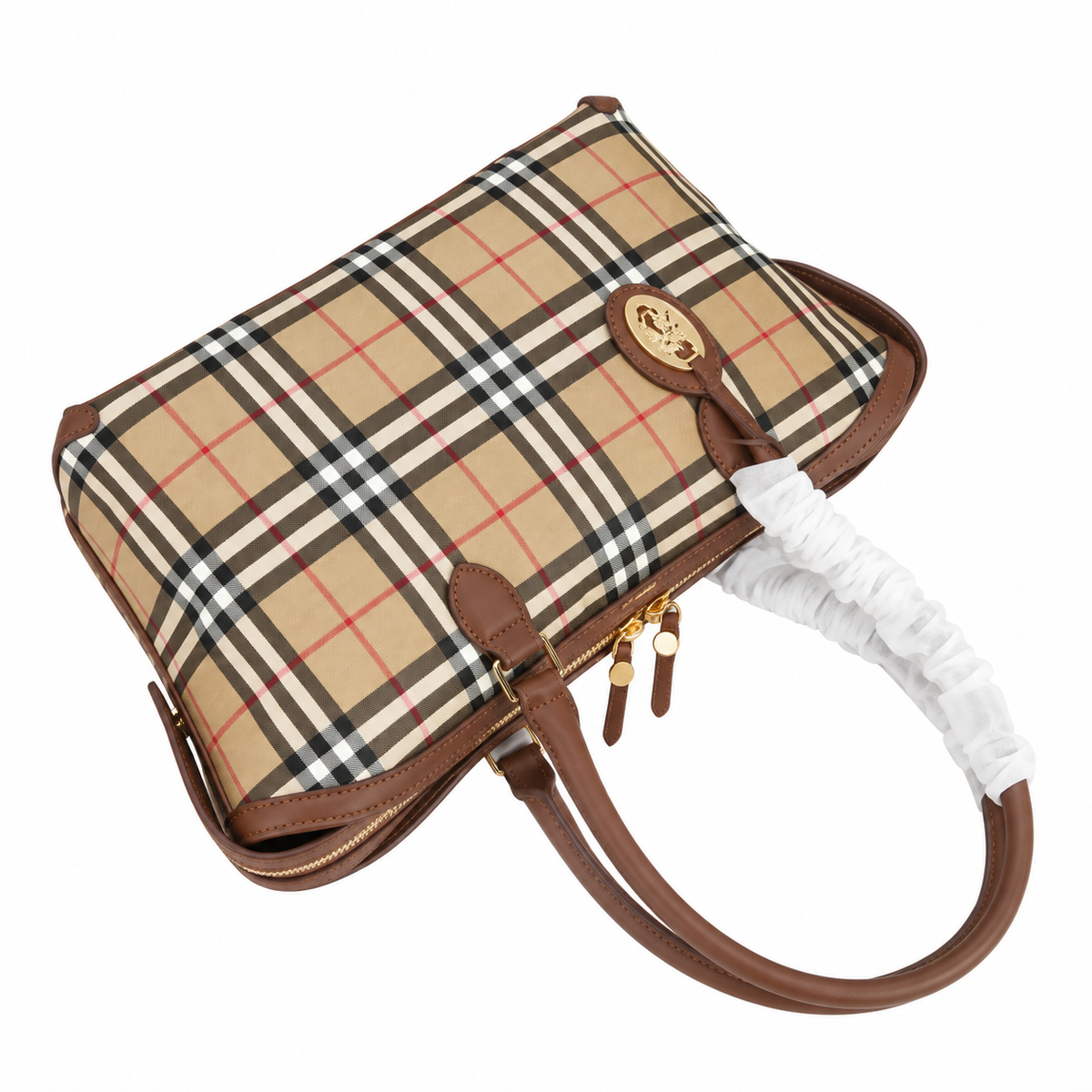 Burberry Heritage Check Shoulder Bag