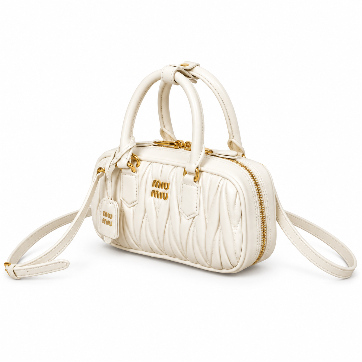 Miu Miu Matelassé Leather Evening Crossbody Bag