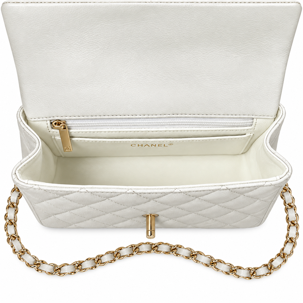 Chanel Quilted Leather Flap Bag 20cm