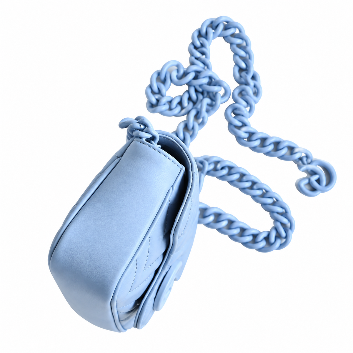 Gucci GG Marmont Super Mini Bag Blue on Blue