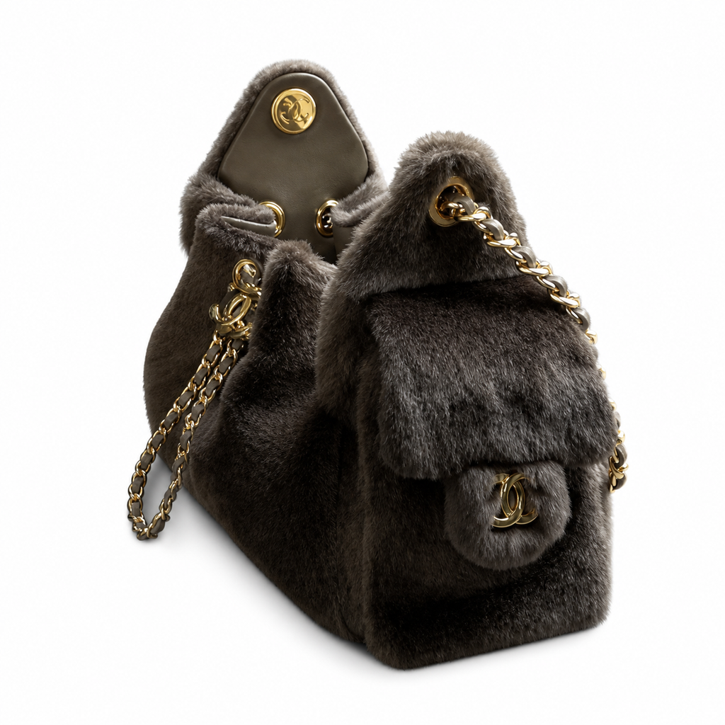Chanel Quilted Leather Substantial Chain Crossbody