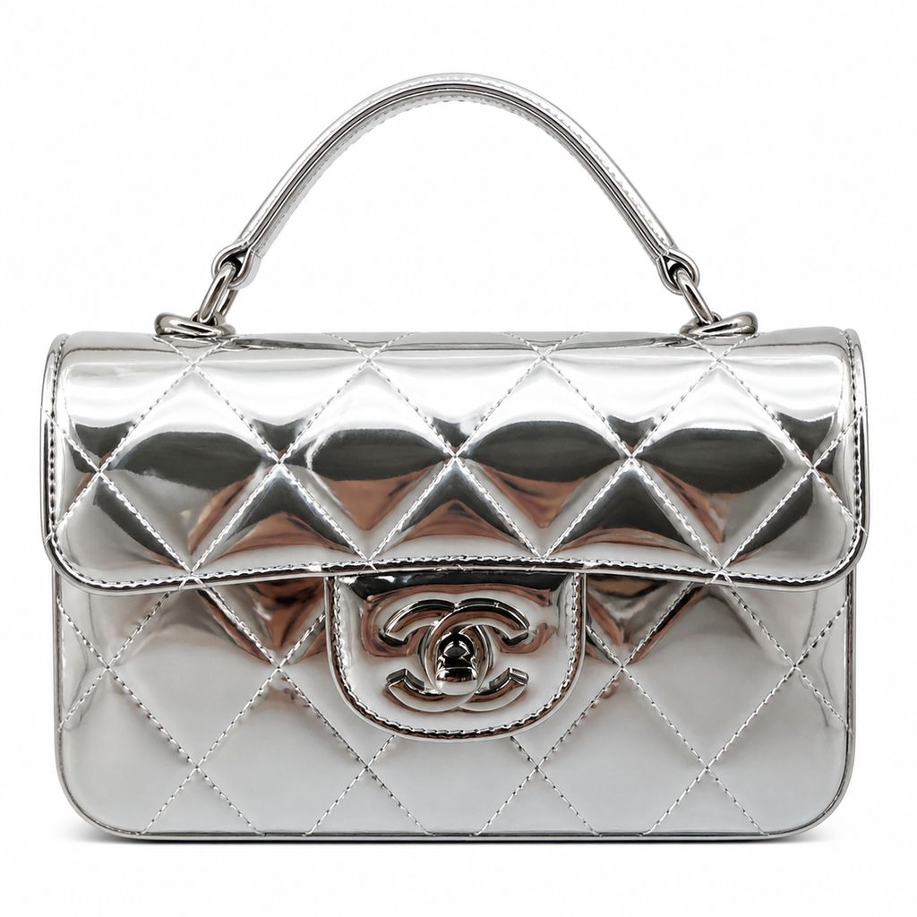 Chanel Quilted Leather Structured Chain Crossbody
