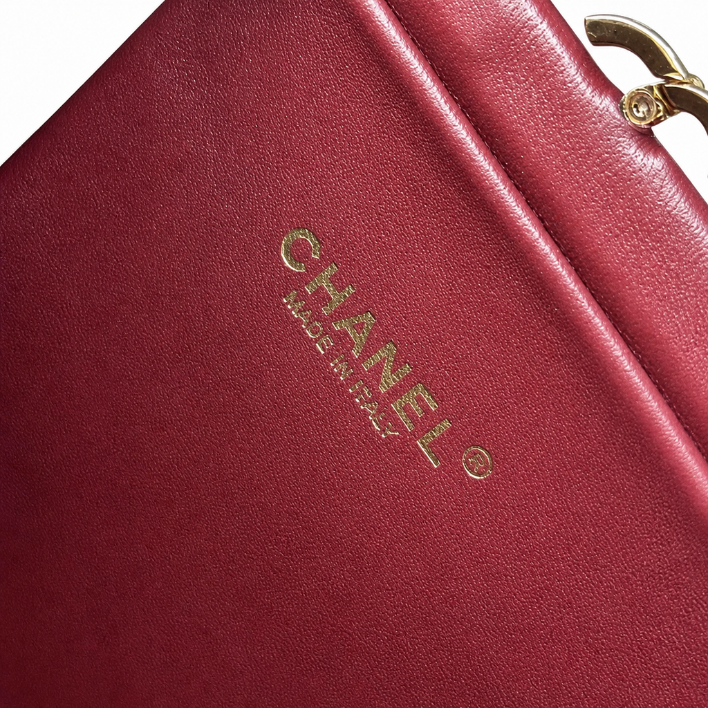 Chanel Triangular Splatter-Print Chain Bag