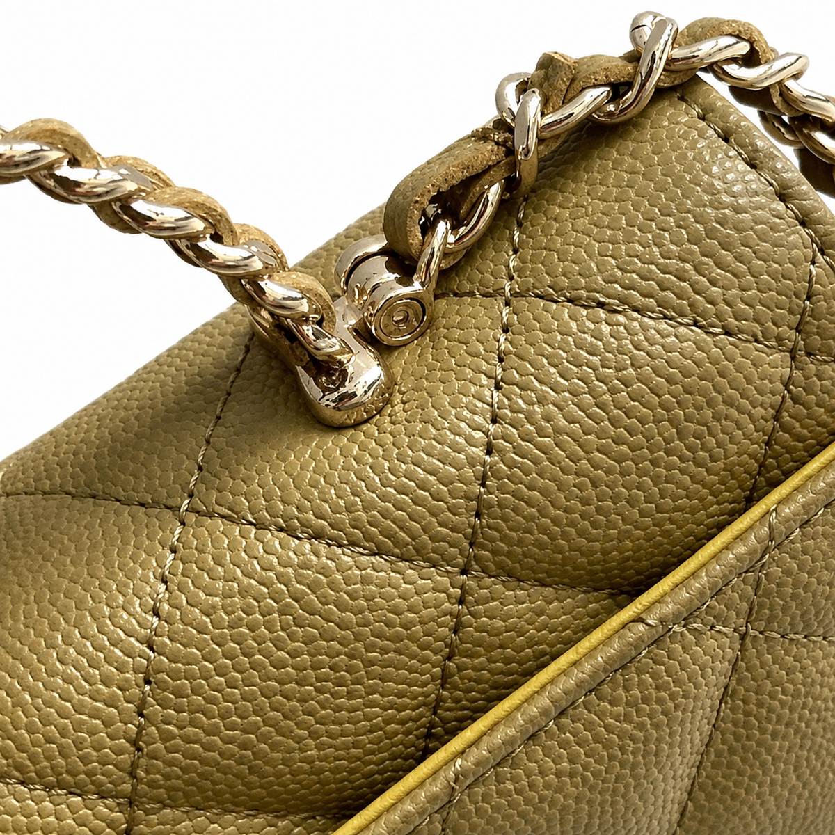 Chanel Quilted Leather Compact Flap Crossbody Bag