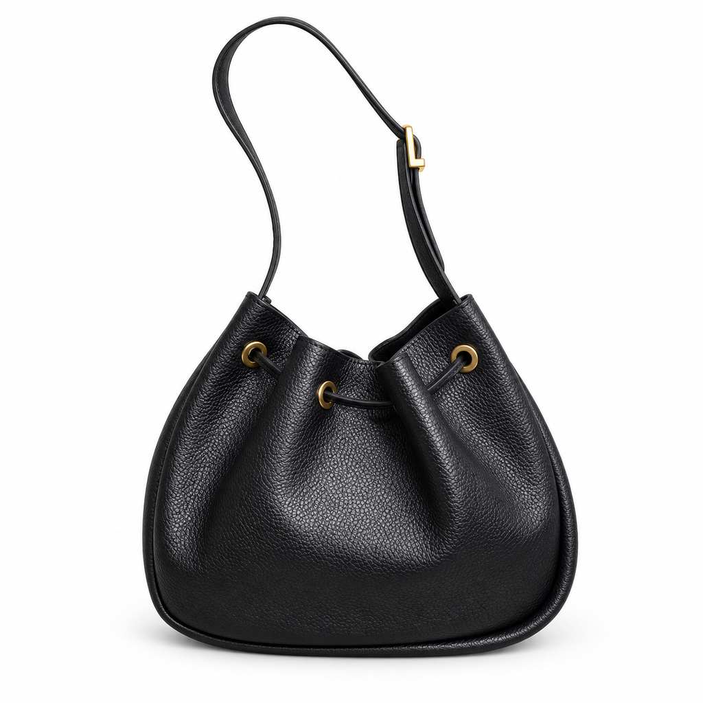 YSL Saint Laurent Teddy Bucket Bag – Black
