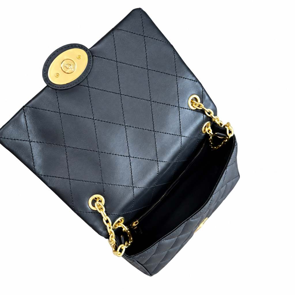 Burberry Midnight Poise Quilted Chain Bag