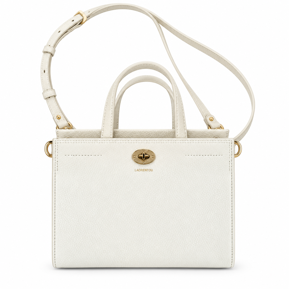 Burberry Ivory Top Handle Tote