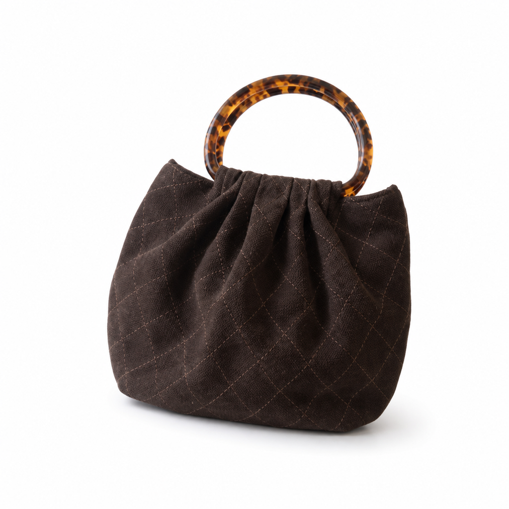 Chanel Quilted Lambskin Round Clasp Crossbody Bag