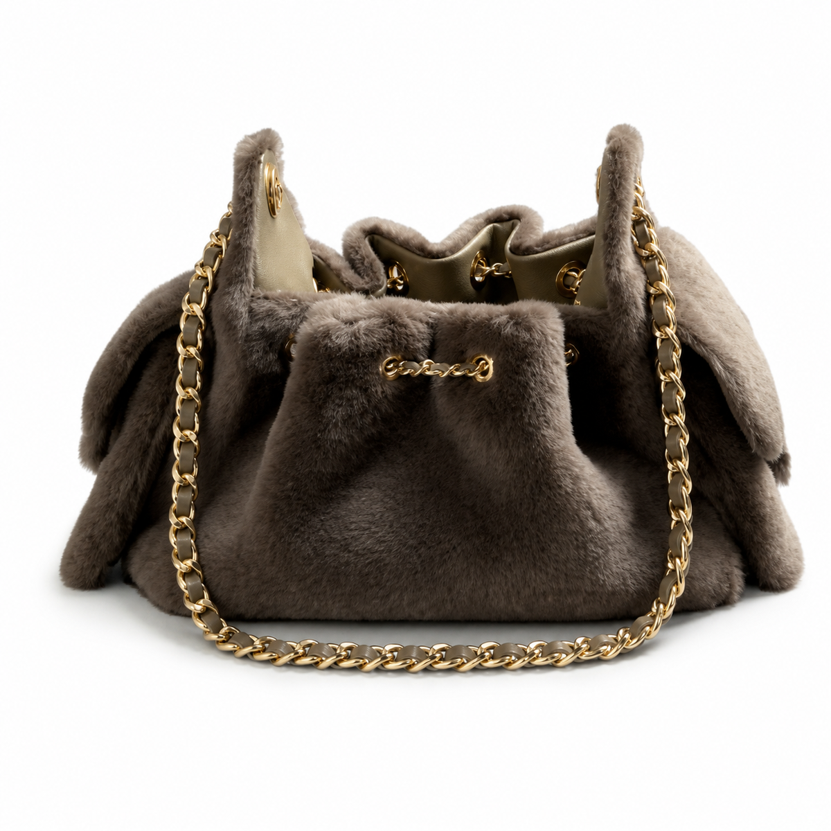 Chanel Quilted Leather Substantial Chain Crossbody