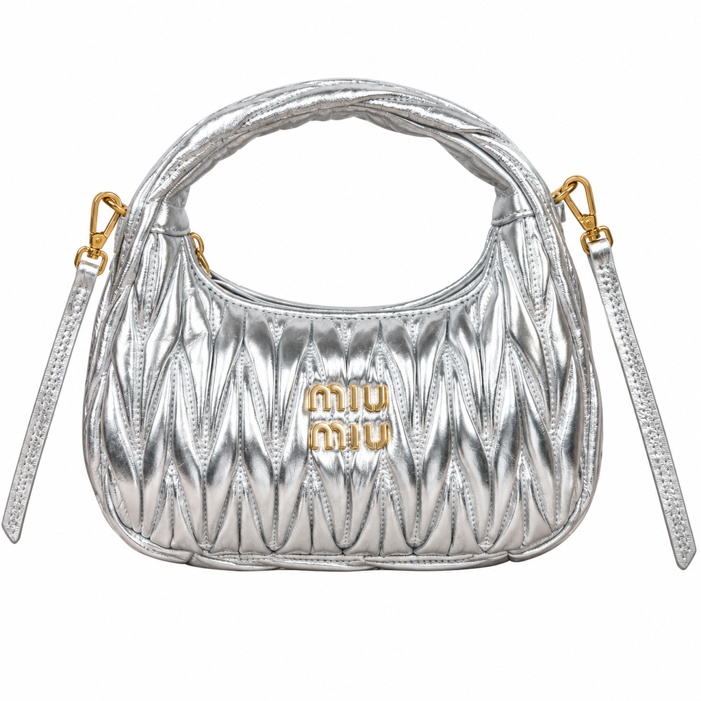Miu Miu Matelassé Leather Soft-Fold Crossbody Bag