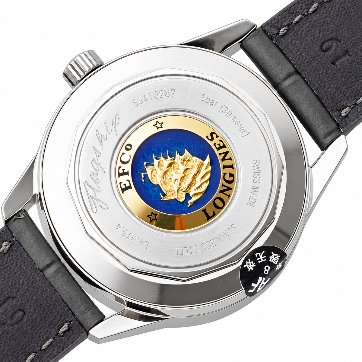 Longines Flagship Automatic Moon Phase Black Dial Rose Gold