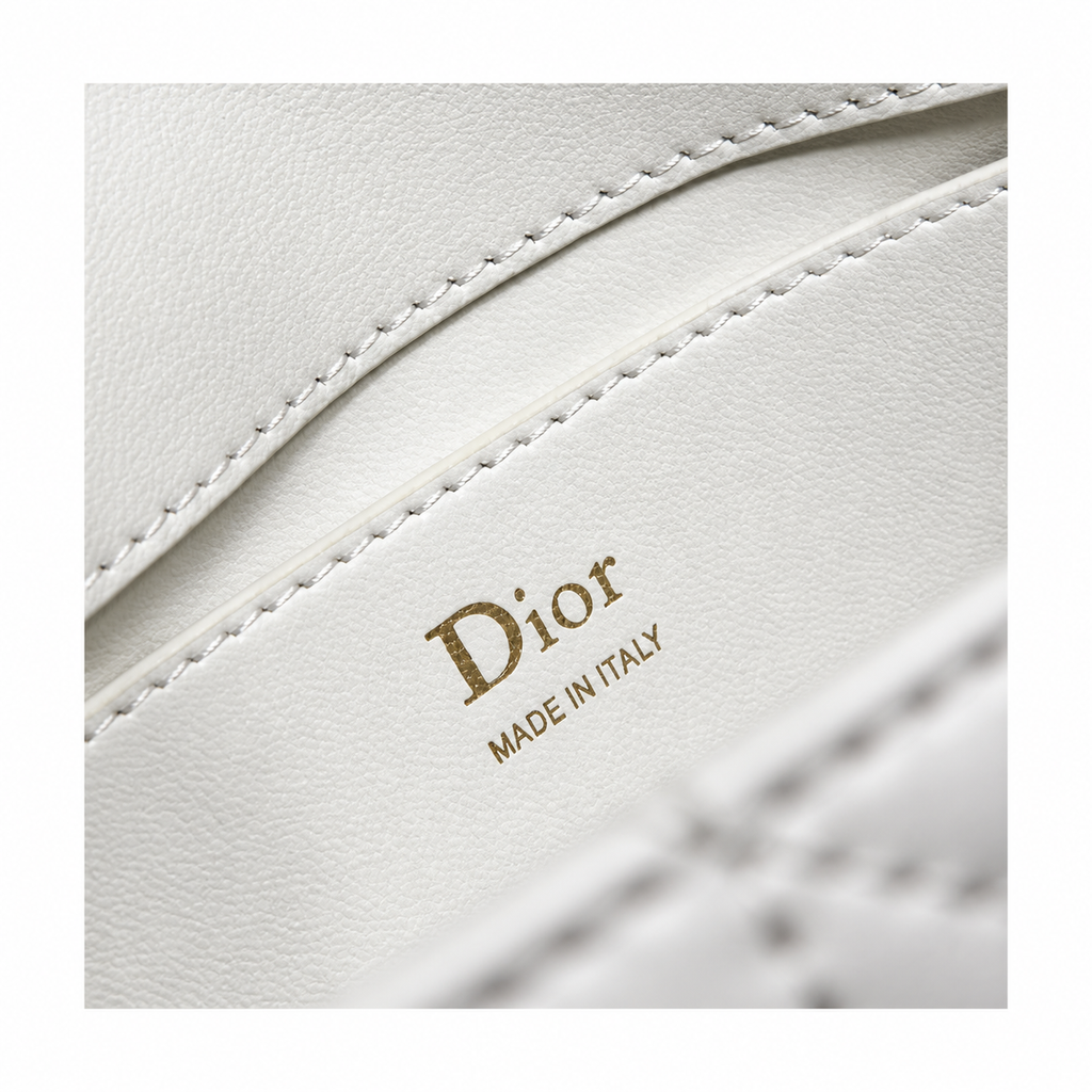 Dior Cannage Quilted Compact Shoulder Bag 21cm