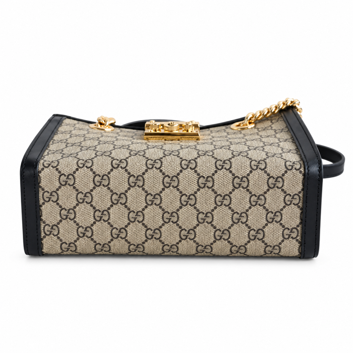 Gucci Padlock Small GG Supreme Shoulder Bag Black