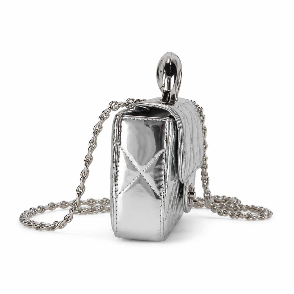 Chanel Quilted Leather Structured Chain Crossbody