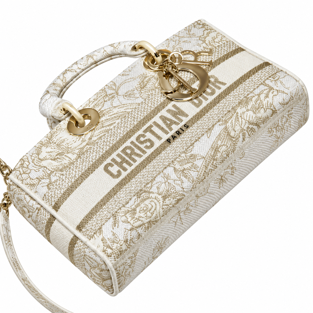 Dior Cannage Quilted Evening Top Handle Bag 26cm