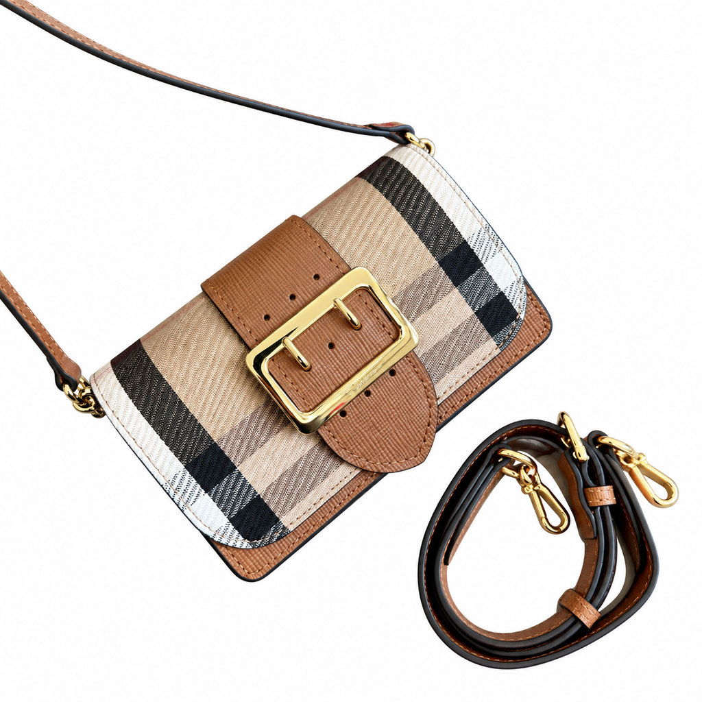 Burberry Heritage Check Mini Crossbody Bag