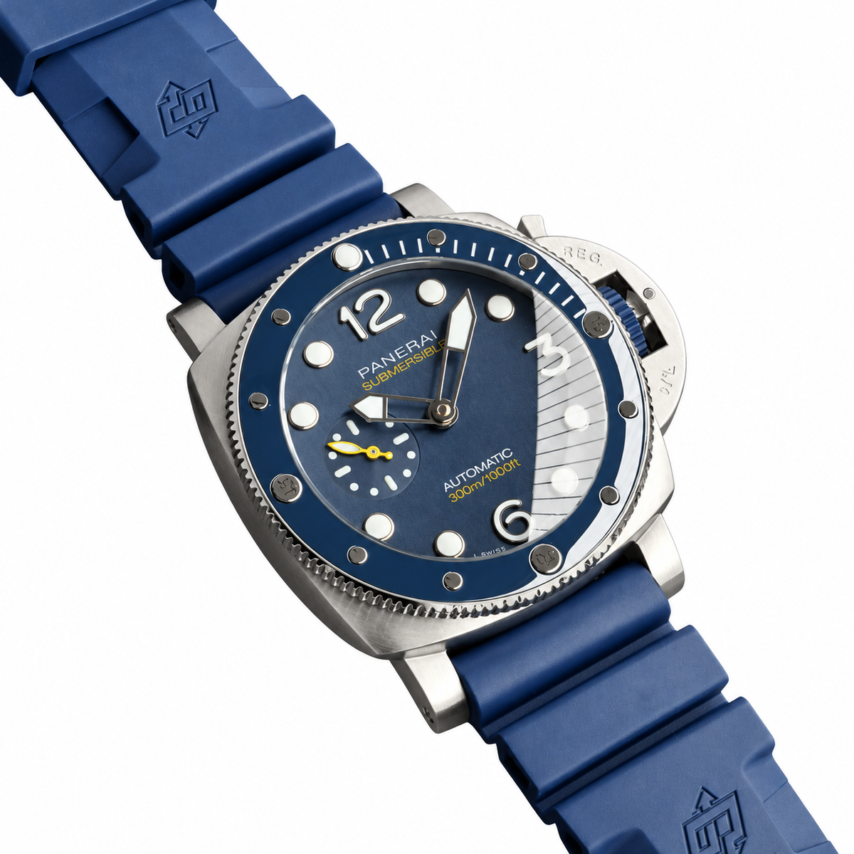 Panerai Luminor Due Automatic 42mm Men's Steel Watch Blue Dial