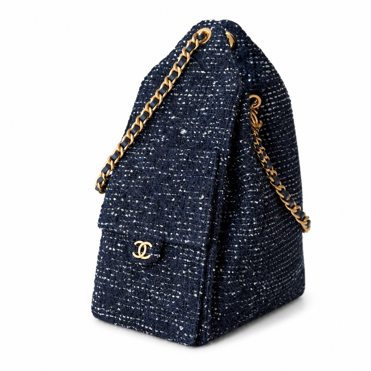 Chanel Quilted Leather Spacious Chain Shoulder Bag