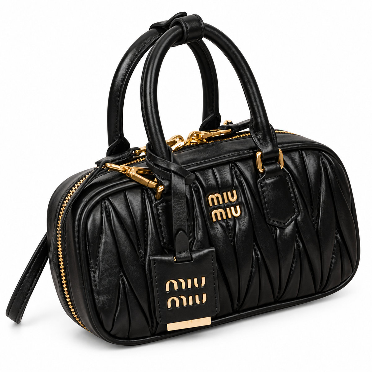 Miu Miu Matelassé Leather Slim Crossbody Bag